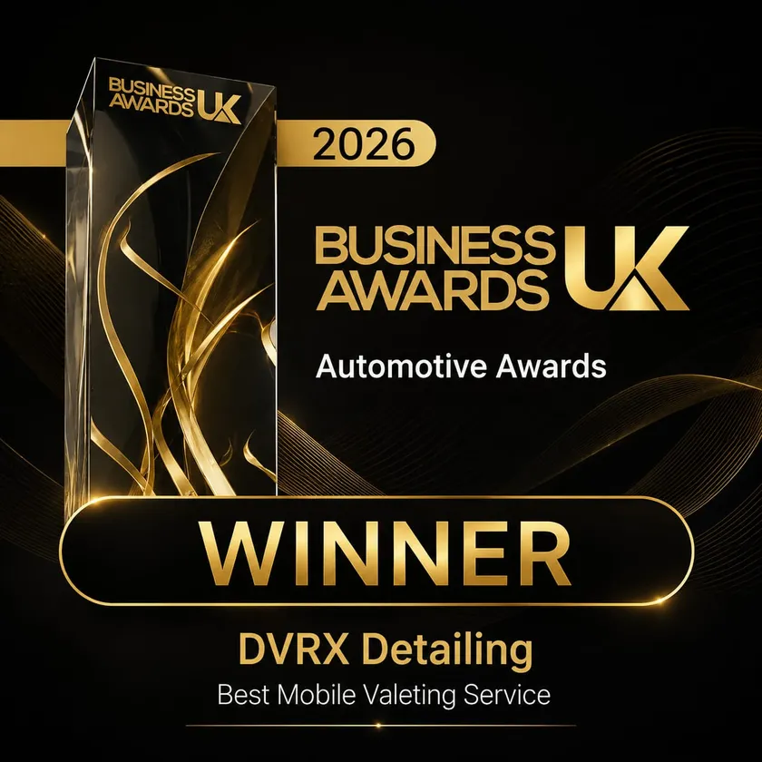 Business Awards UK 2026 Automotive Awards — Winner, DVRX Detailing, Best Mobile Valeting Service
